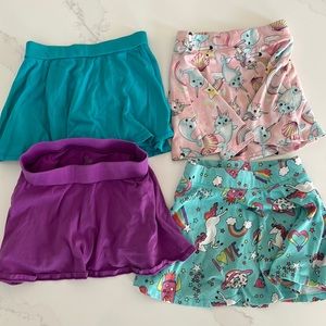 Set of four girls skirts size 5/6